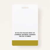 Electrocardiogramme, Photo Médicale ID Badge (Dos)