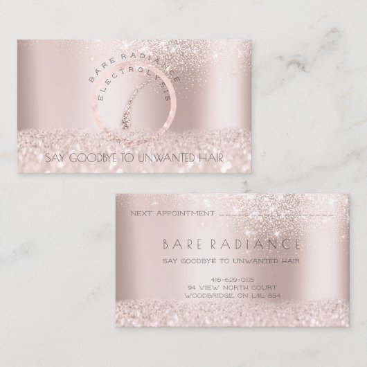 Électrolyse Retrait des cheveux Rendez-vous Rose P (Devant / Derrière)