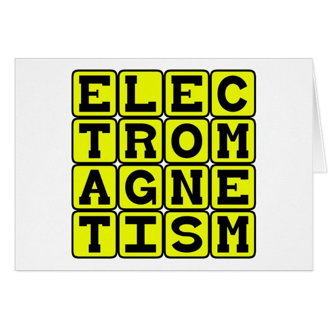 Électromagnétisme, Branche de la physique (Devant horizontal)