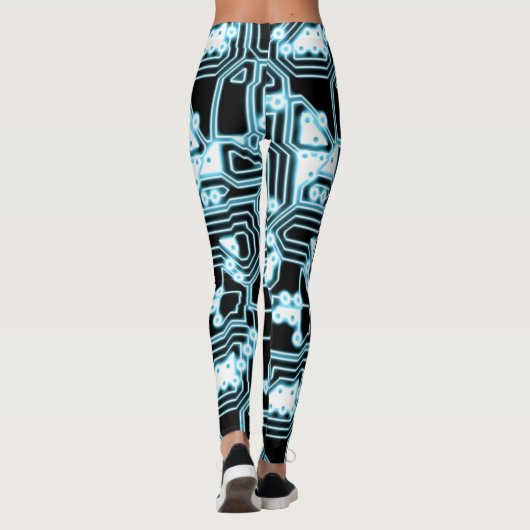 ElecTRON - Bleu / Noir - Leggings (Dos)