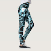 ElecTRON - Bleu / Noir - Leggings (Droite)
