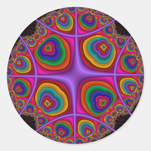 Electron Cloud Ronde Sticker (Voorkant)