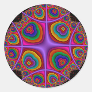 Electron Cloud Ronde Sticker