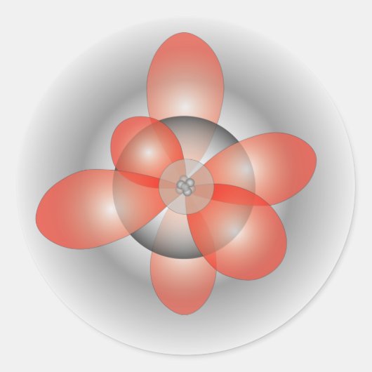 Electron Orbitals-Sticker Ronde Sticker (Voorkant)