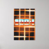 Electronic 1984 cartoon poster. canvas afdruk (Voorkant)