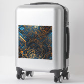 Electronic Circuit Vinyl Sticker (Koffer)