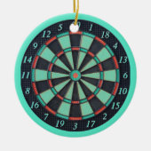 Electronic Dart Board Keramisch Ornament (Voorkant)
