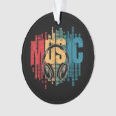 Electronic Music Lover DJ  Hoofdtelefoon Ornament (voorkant)