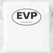 Electronic Voice Phenomona Ovale Sticker (Tas)