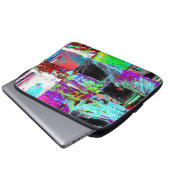 Electronics Bag – Abstract Grid Laptop Sleeve (Voorkant onderkant)