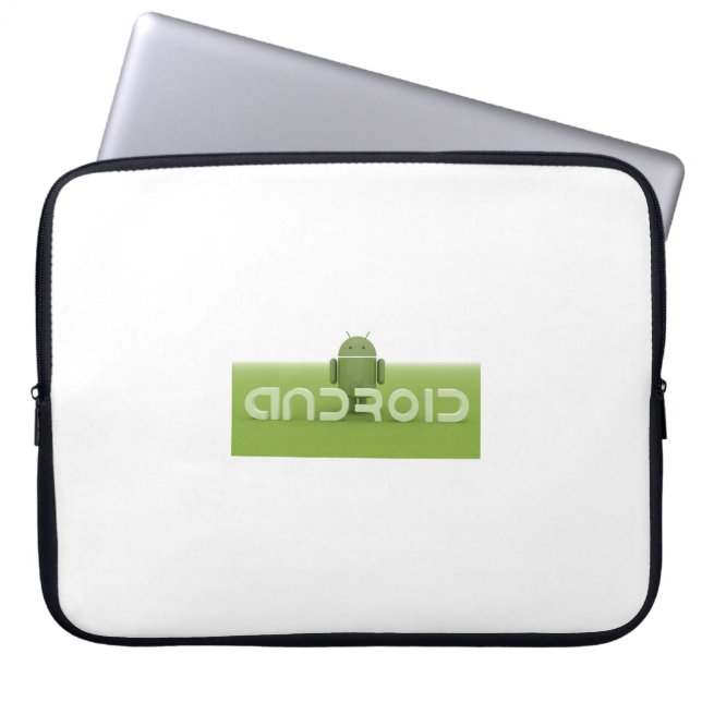 Electronics Bag met Android Logo Laptop Sleeve (Voorkant)