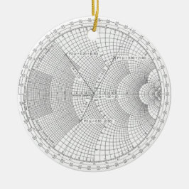 Electronics Engineer Smith Chart Holiday Keramisch Ornament