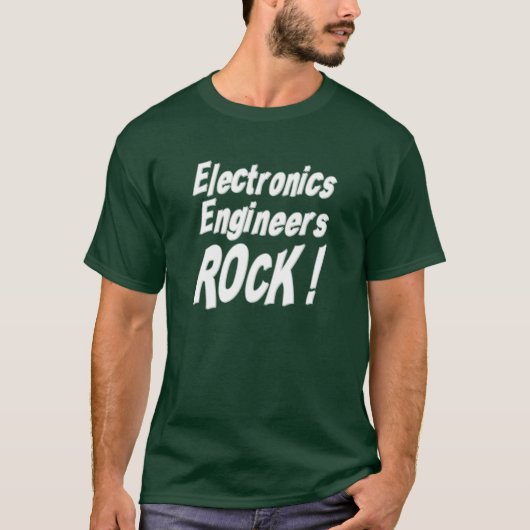 Electronics Engineers Rock! T-shirt (Voorkant)