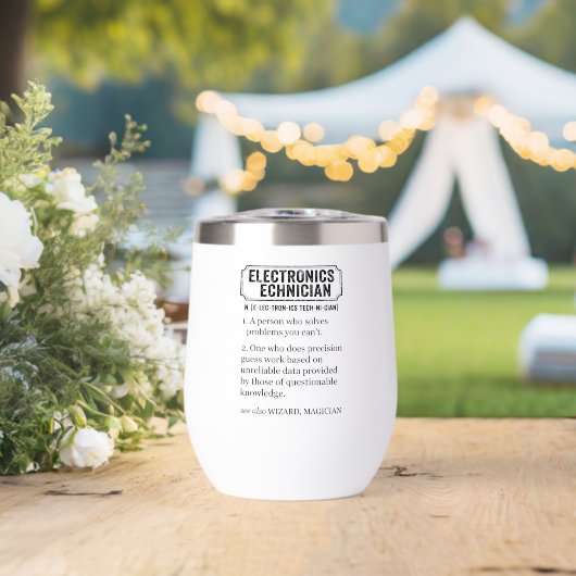 Electronics Technician Funny Definition (Bruiloft (Gedraaid) )