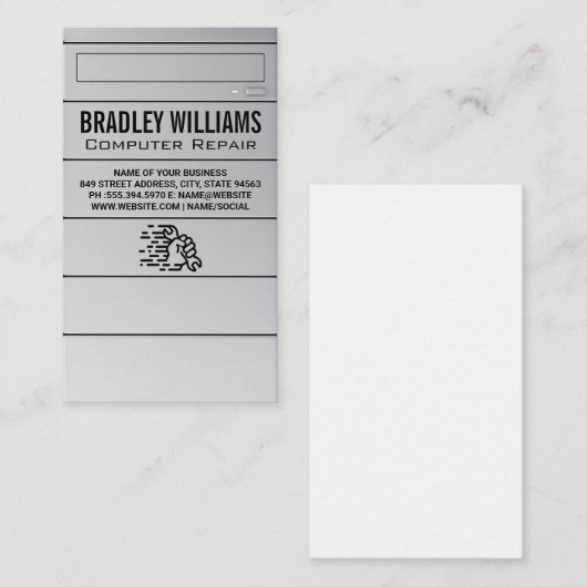 Électronique CPU | Wrench dans le Carte de visite (Devant / Derrière)
