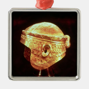Electroom Helmet van Koning Mes-Kalem-Dug Metalen Ornament