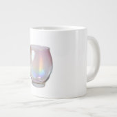 Electroplated Iridescent Glass Dynamic Holographic Extra Grote Beker (Voorkant rechts)