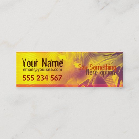 electrozArt #001 Profiel Visitekaartje (Voorkant)