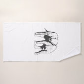 Elefant Dickhäuter aus Afrika Badhanddoek (Badhanddoek)