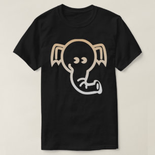 Elefant esthetisch gestileerde schattige lijn Art T-shirt