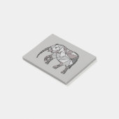 elefant geometrisch , bisschop grijs 2 post-it® notes (Schuin)