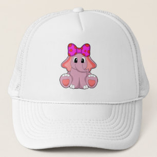 Elefant met lint trucker pet