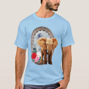 Elefant, Roos en Lijst T-shirt