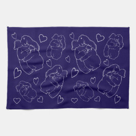 Elefant und Bär Theedoek