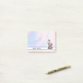 Elefant und Schmetterling Klebezettel Post-it® Notes (Op bureau)