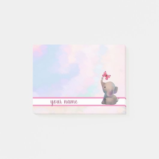 Elefant und Schmetterling Post-it Klebezettel Post-it® Notes (Voorkant)