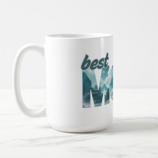 Elefanten in einer Traumwelt - best Mom ever Koffiemok (Links)