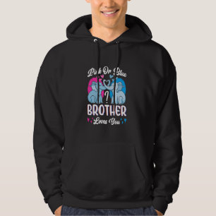 Elefants Gender Reveal Party Roze of Blauwe Broer Hoodie