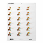 elefun adreslabel etiket (Full Sheet)
