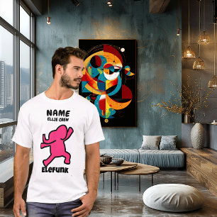 Elefunk Grappige Olifant – Aangepast Crew Design T-shirt