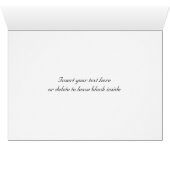 Élégamment Dotée Vert Accent Merci Cartes (Intérieur Horizontal (Bas))