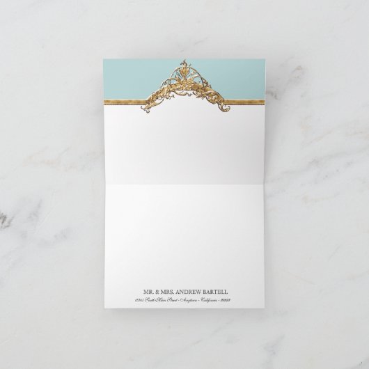 Élégance 2, cartes de cravate noire de note d'or (Intérieur)