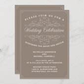  ELEGANCE | AFBEELDINGSINVITATIE KAART (Voorkant / Achterkant)