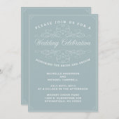  ELEGANCE | AFBEELDINGSINVITATIE KAART (Voorkant / Achterkant)