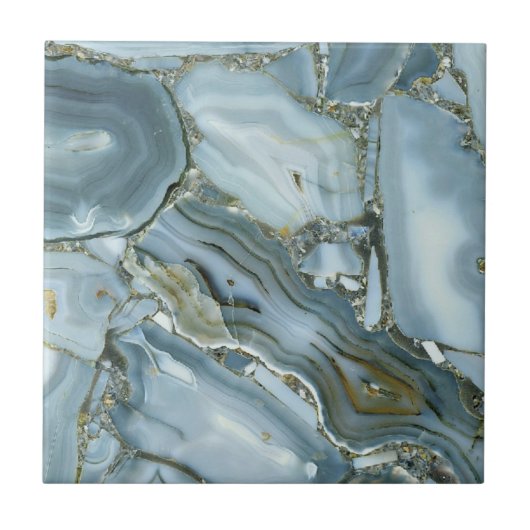 Élégance Agate Bleue – Carreau en Pierre Naturelle (Devant)