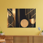 Élégance Art Déco Lignes Dorées (Insitu(Salon))