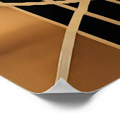 Élégance Art Déco Lignes Dorées (Coin)