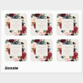 Élégance Automne Mariage Favor Sticker Balise (Feuille)