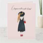 Élégance avec un côté de la mer Carte d'anniversai (Devant)