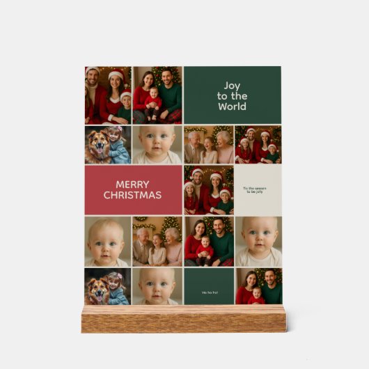 elegance big many collage Christmas images  Acryl Bord (Voorkant)