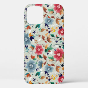 Elegance Blooms: bloemenrijke  achtergrond iPhone 12 Hoesje