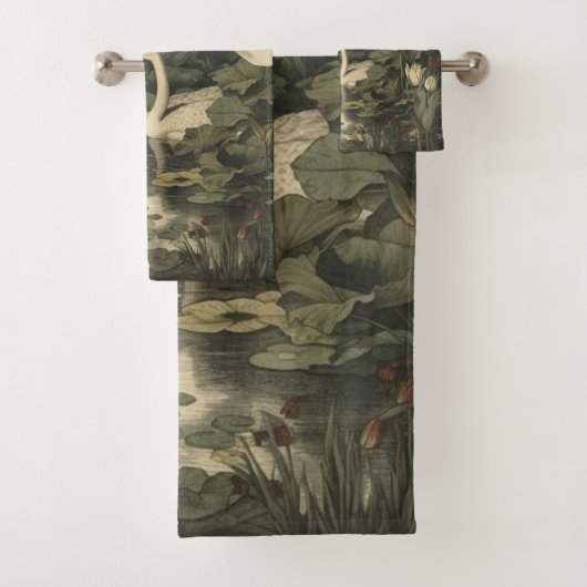 Élégance botanique - Le cygne dans la forêt (En situation)