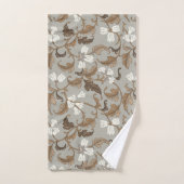 Élégance botanique vintage (Serviette à main)