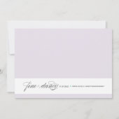 ELEGANCE | BRIDAL SHOWER INVITATION KAART (Achterkant)