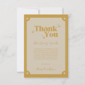 Élégance Carte de remerciements Vintage moderne (Devant)