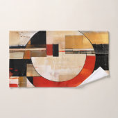 Elégance céleste : Exploration Abstraite en beige (Serviette à main)